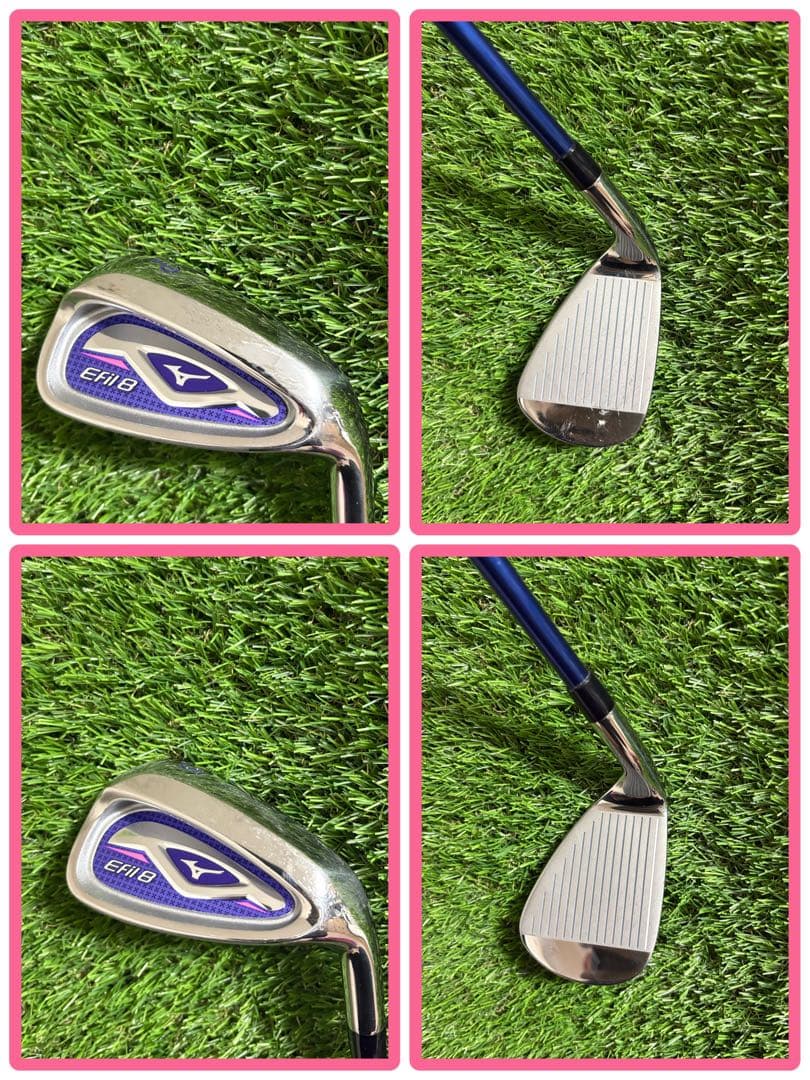 レディース美品！現行ミズノEFIL8エフィル8クラブセット8本新品バッグ付