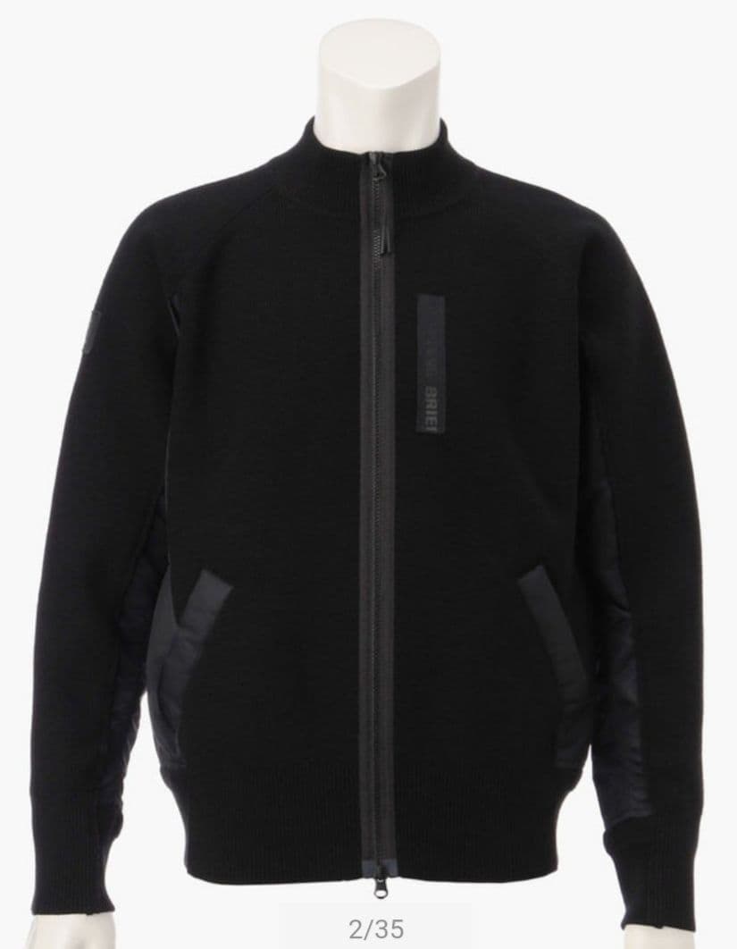 【新品】BRIEFING GOLF ニットブルゾン ブラック Ｍ