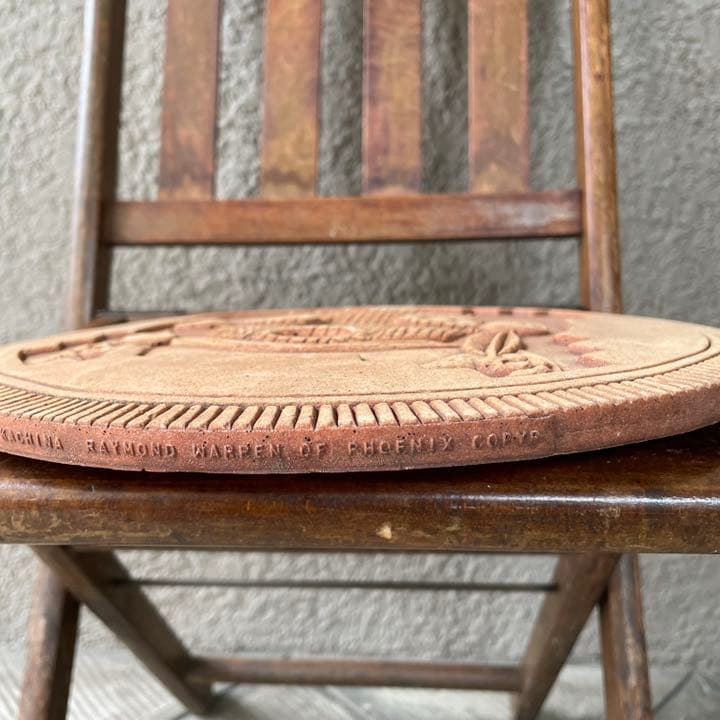 レア物★60's～70'sネイティブアメリカン　カチナ彫刻の壁掛けアンティーク