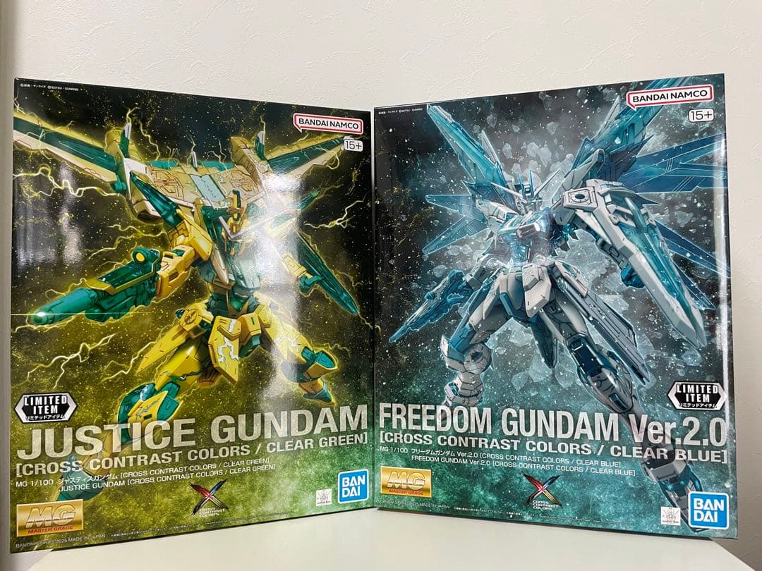 MG フリーダムガンダム ジャスティスガンダム クロスコントラスト