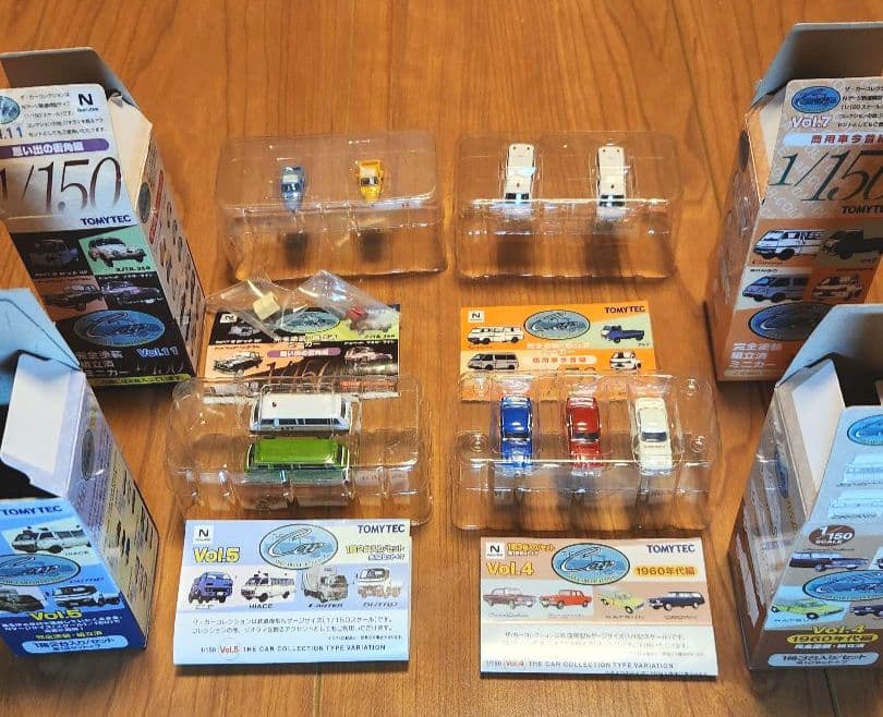 【箱・説明書付】トミーテック カーコレクション31台セット Nゲージ 1/150