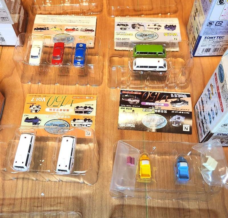 【箱・説明書付】トミーテック カーコレクション31台セット Nゲージ 1/150