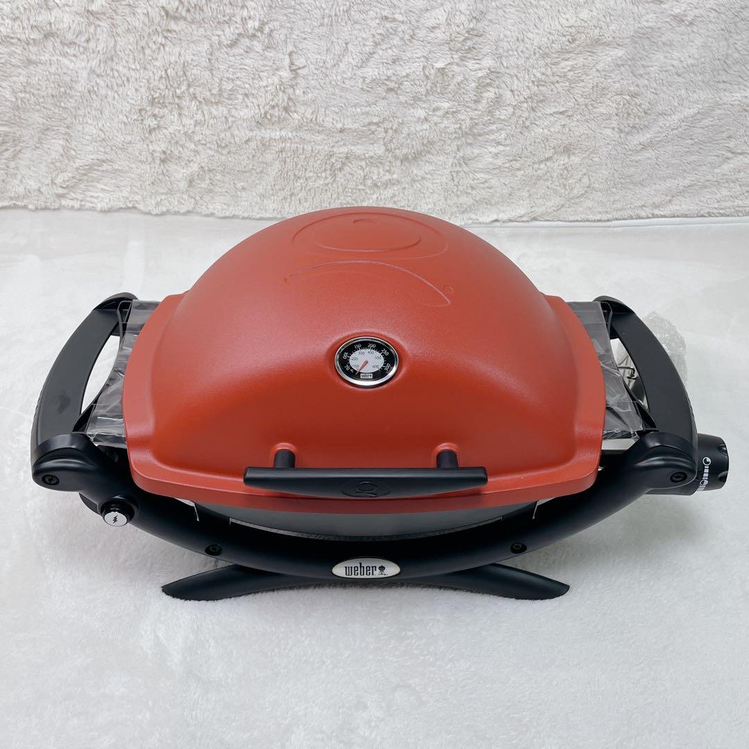 未使用✨Weber ウェイバー　Q1250　ガスグリル　ポータブル　卓上　レッド