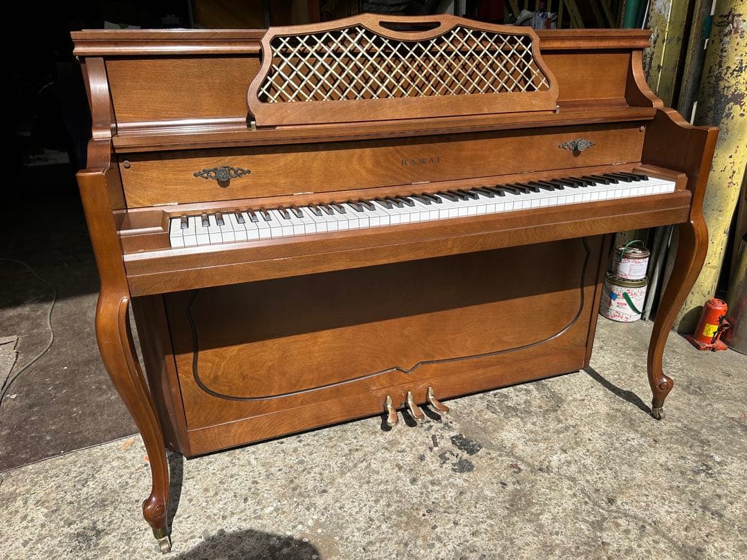 【一台限りの大特価】KAWAI KL-603 アップライトピアノ　木目