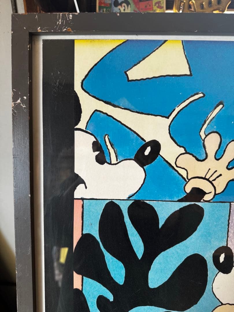 ミッキーマウス ポップアート フレーム付き