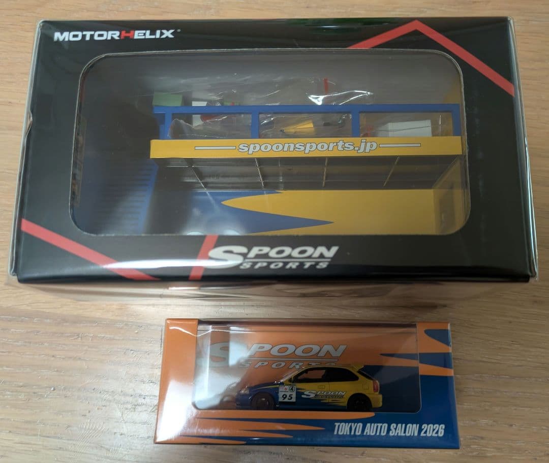 東京オートサロン ガレージ付 スプーンシビックType R (EK9)1/64