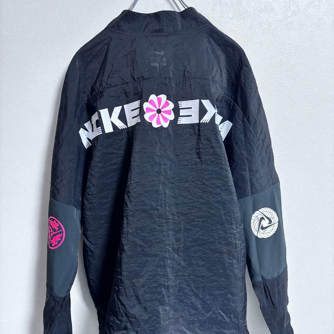 【NIKE】【XL】美品　風車ロゴ　ドルマン　うさぎ　レア　薄手　透け　ナイロン