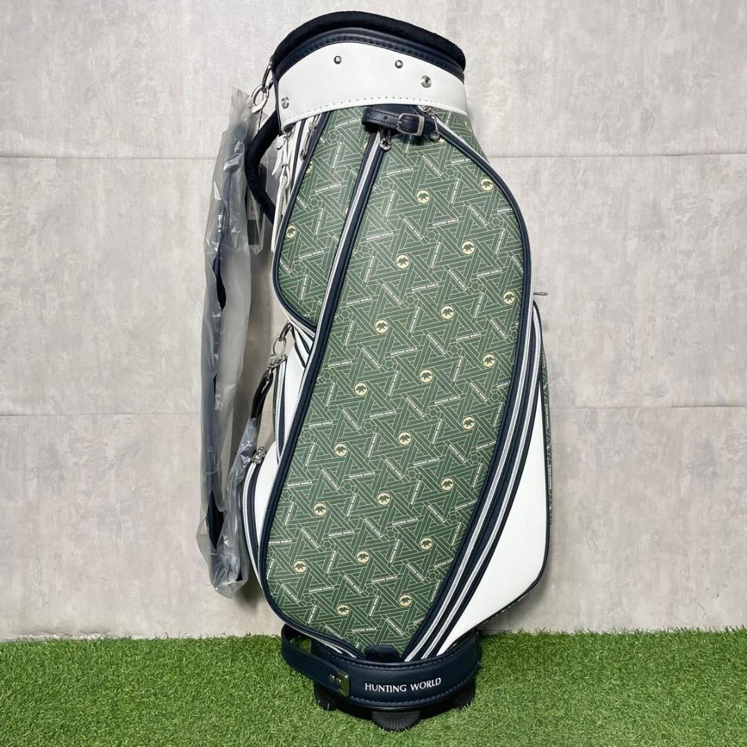 【新品】ハンティングワールド キャスコ キャディバッグ ゴルフバッグ グリーン
