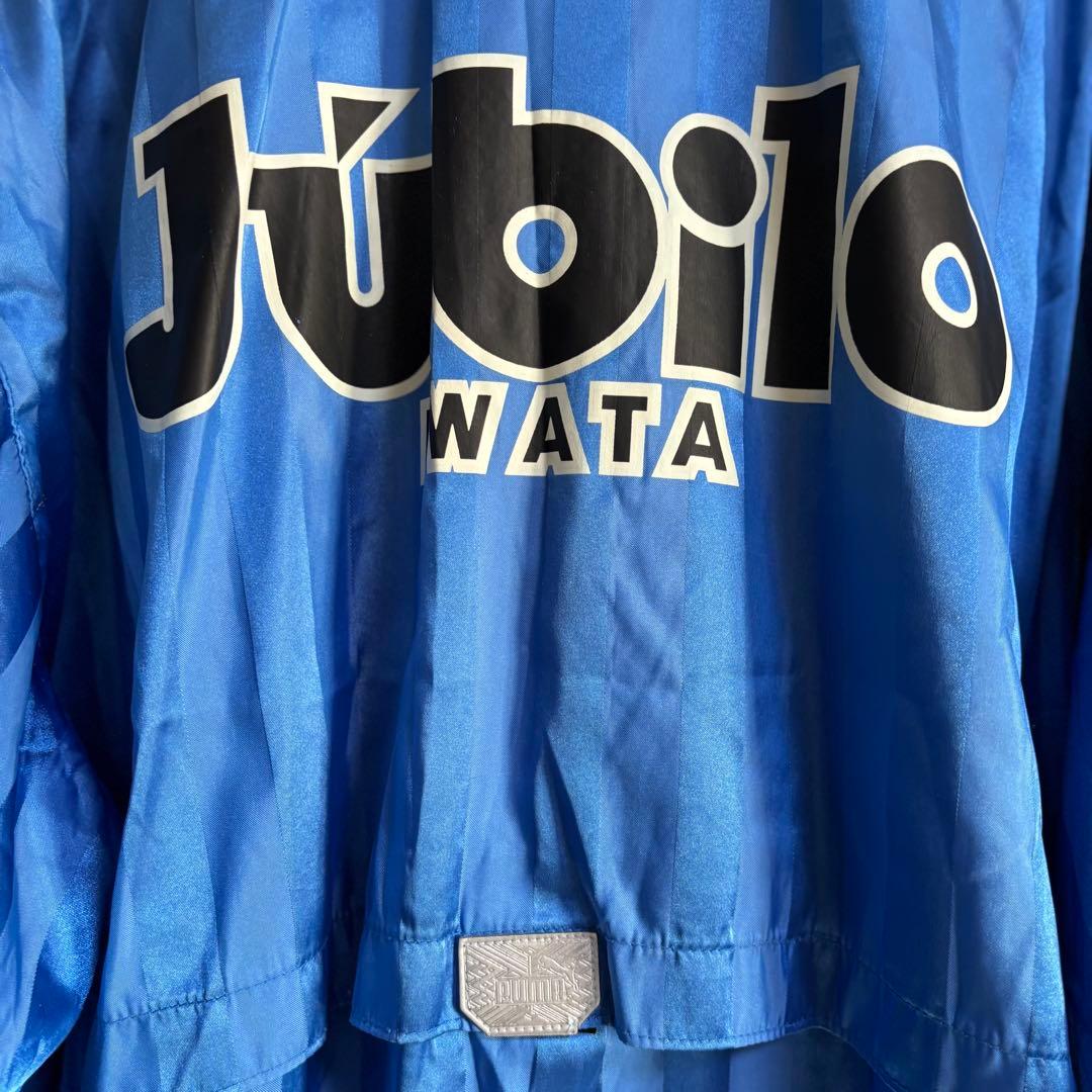 青黒 PUMA プーマ ヤマハ ジュビロ磐JUBILO ナイロンジャケット ML