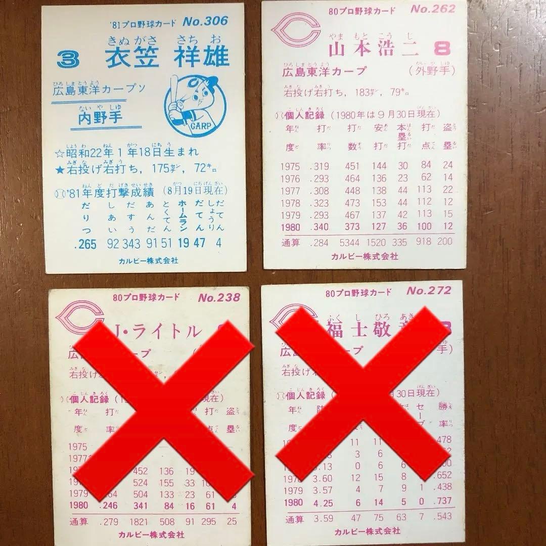 【カルビープロ野球カード】広島東洋カープ　選手特集③