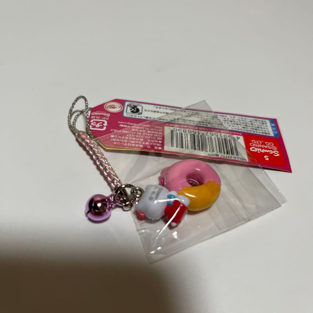 ハローキティ ストラップ根付け 神戸限定 ドーナッツ 2012年製 サンリオレア