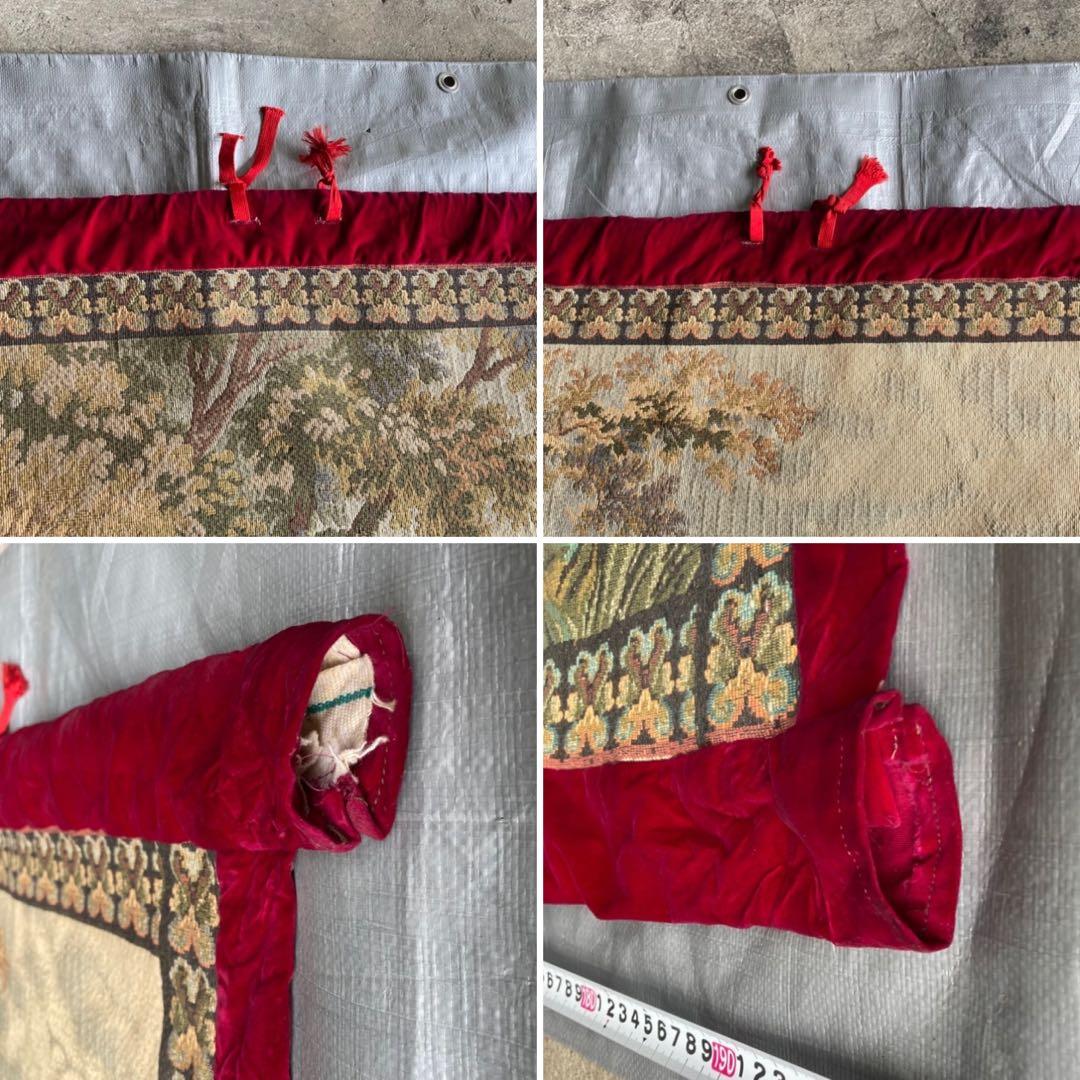 ゴブラン織 タペストリー ラグ 壁掛け 大型 特大 風景 インテリア レトロ