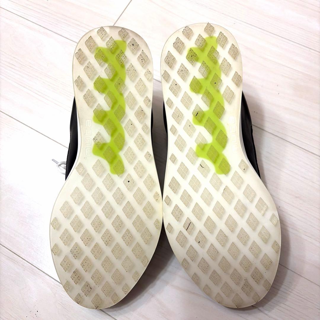 1回使用　正規品　MUTA MARINE ゴルフシューズ 黒/白/黄緑