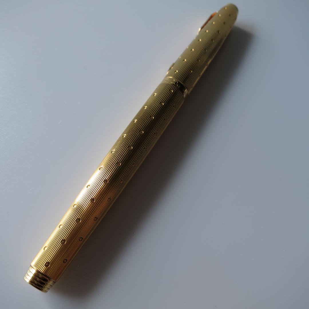 PARKER 20μ 万年筆 MADE IN FRANCE ゴールド×ドット