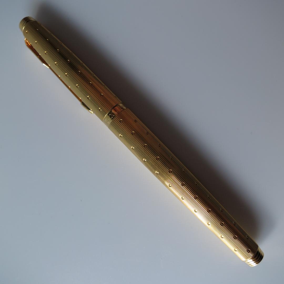 PARKER 20μ 万年筆 MADE IN FRANCE ゴールド×ドット