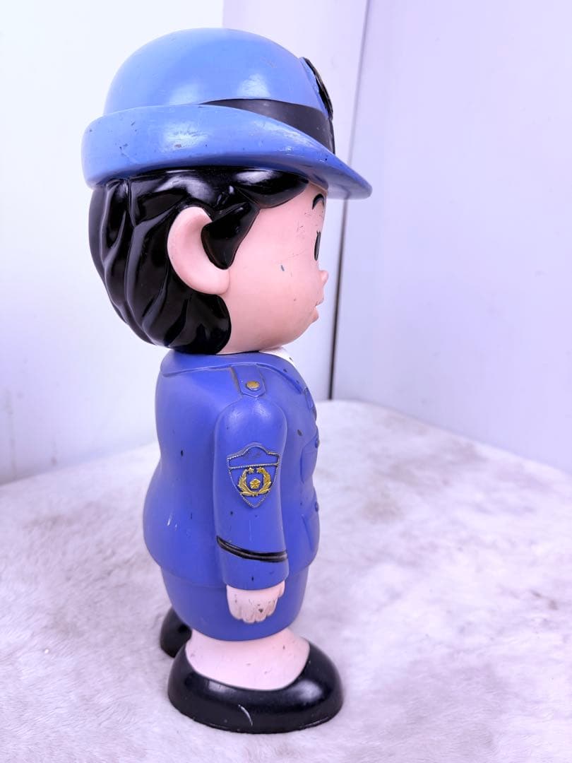 激レア！ 37cm 埼玉県警察 警察官 婦人警官 2体セットおまわりさん人形