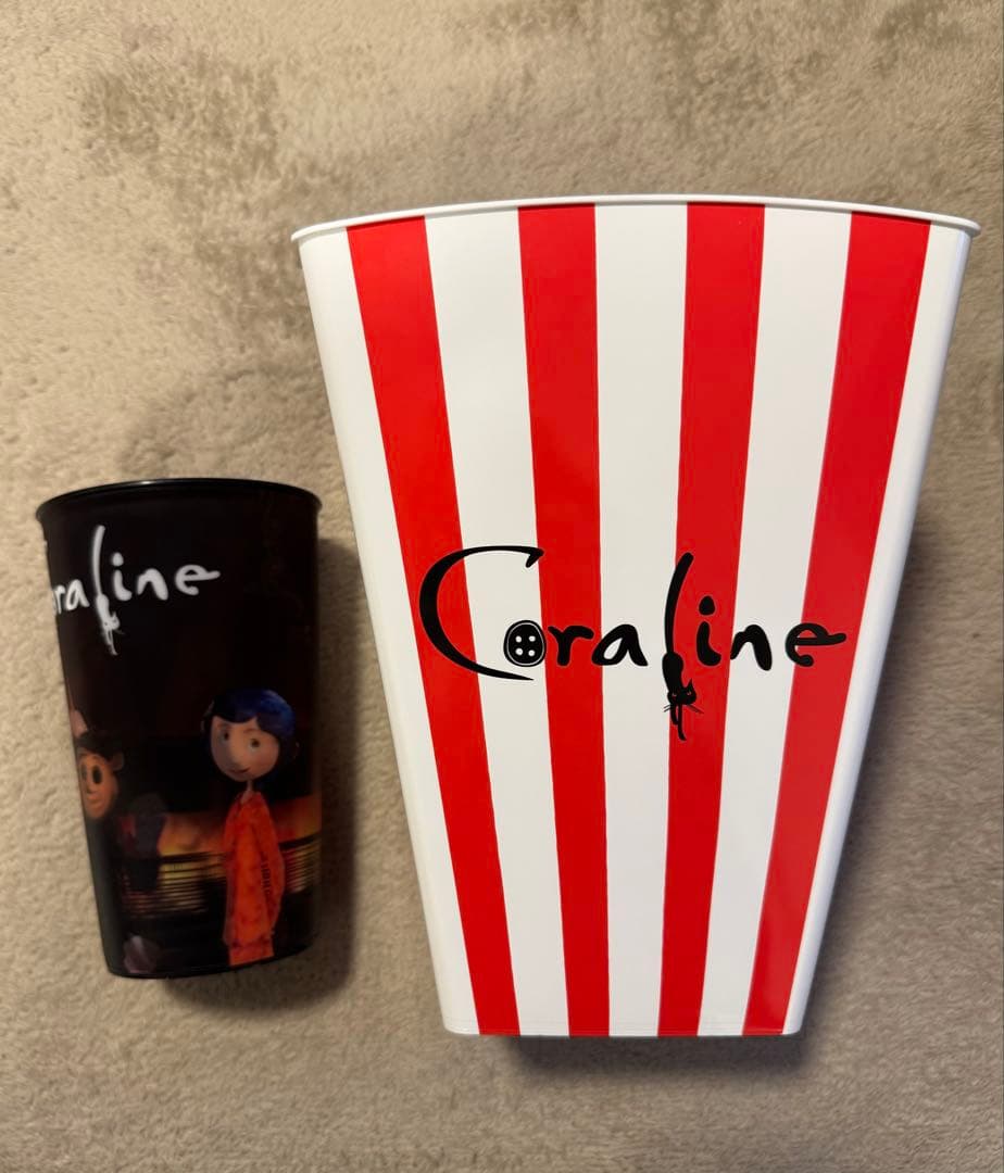 US劇場限定 コラライン 15周年 ポップコーンバケット&3Dカップ