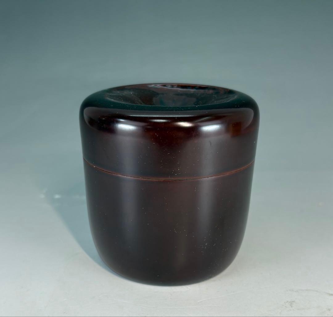 【中古品】平安光入造　嵐山棗（共箱）USED〈税込•送料込〉