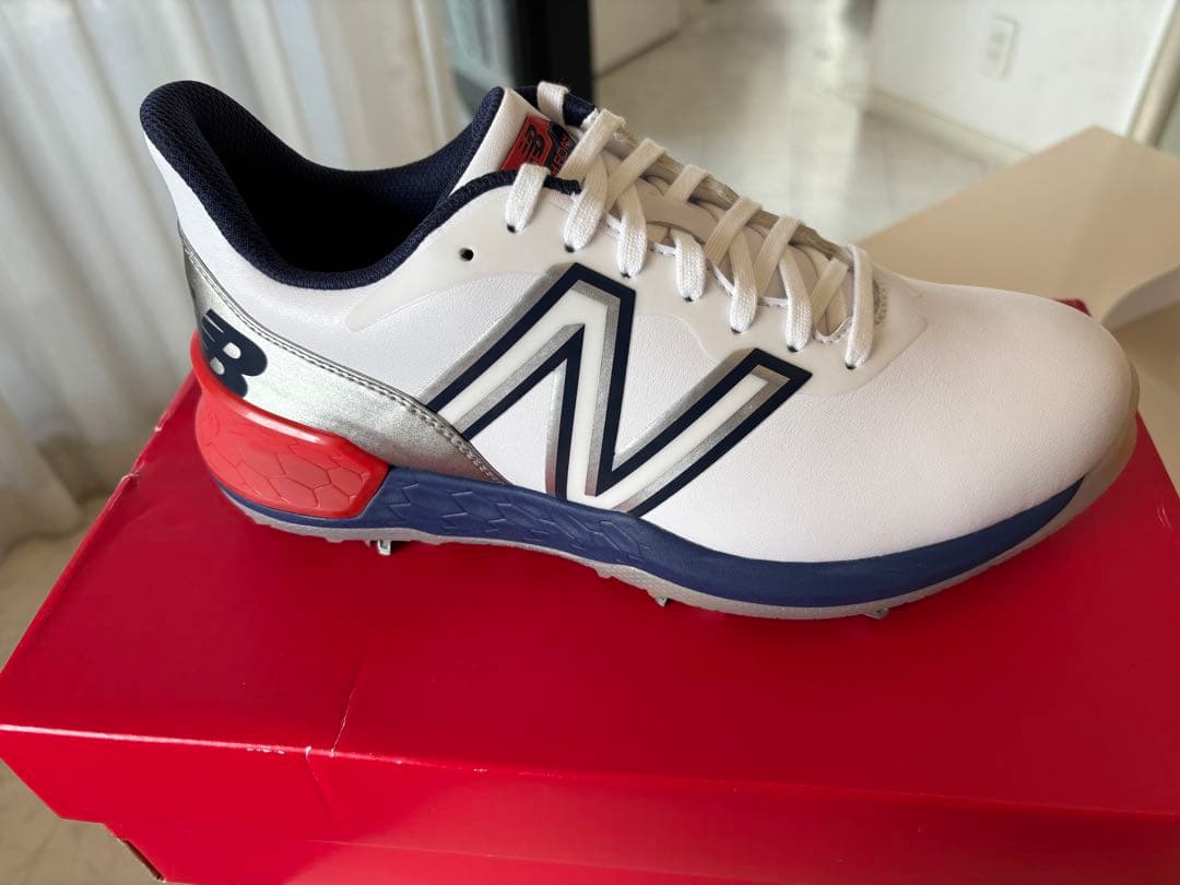 New Balance ゴルフシューズ ホワイト/ネイビー