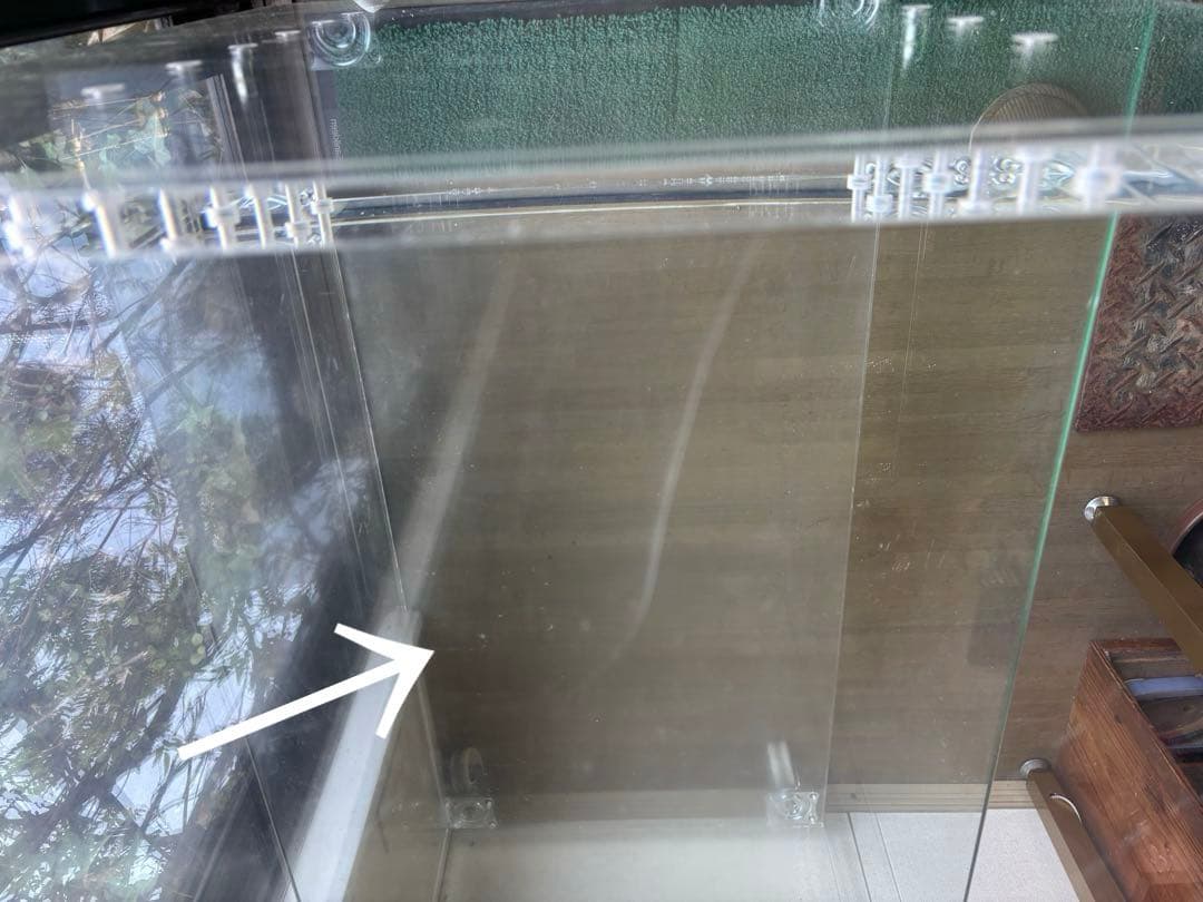 アクリル製　キャスター付き　ショーケース 棚　ガラス棚板1枚付き