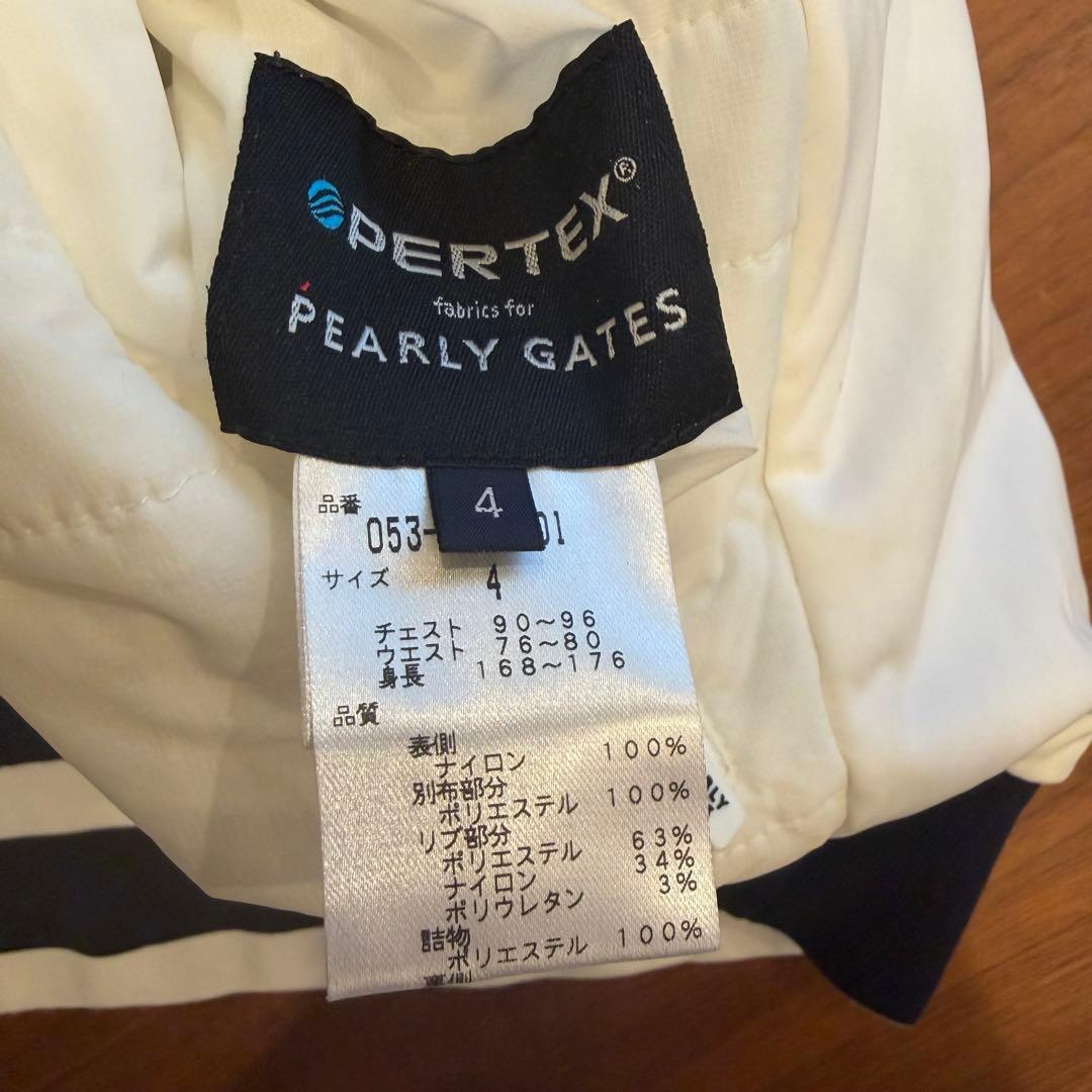 PEARLY GATES PERTEX 中綿 リバーシブル ジャケット 袖脱着可