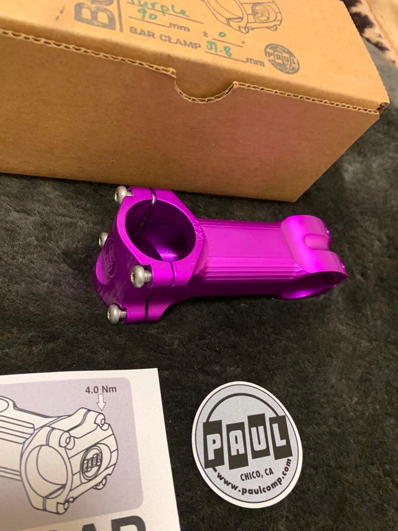 PAUL BOXCAR STEM 90mm×0° パープル