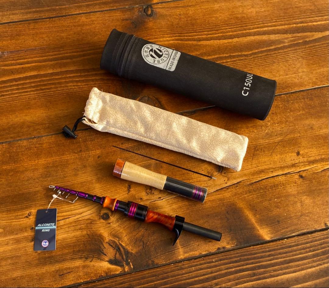 4ft11inch トラウトロッド　ベイトロッド　テレスコロッド　ウッドグリップ