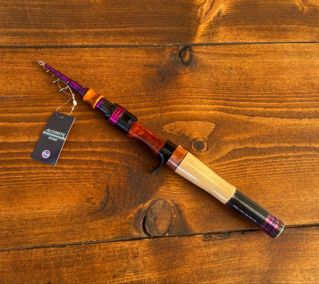 4ft11inch トラウトロッド　ベイトロッド　テレスコロッド　ウッドグリップ