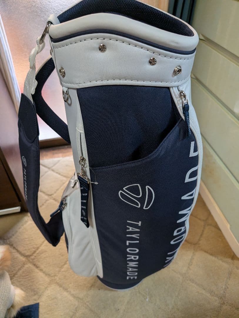 【美品】TAYLORMADE キャディバッグ ネイビー/ホワイト