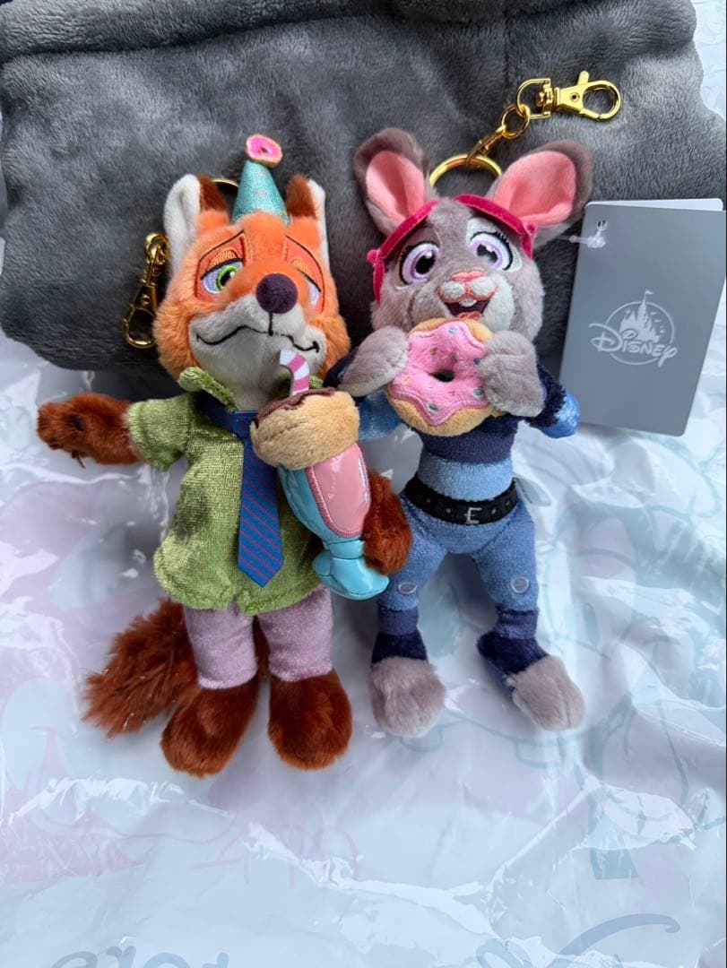 ズートピア、ぬいぐるみキーホルダー、キーチェーン