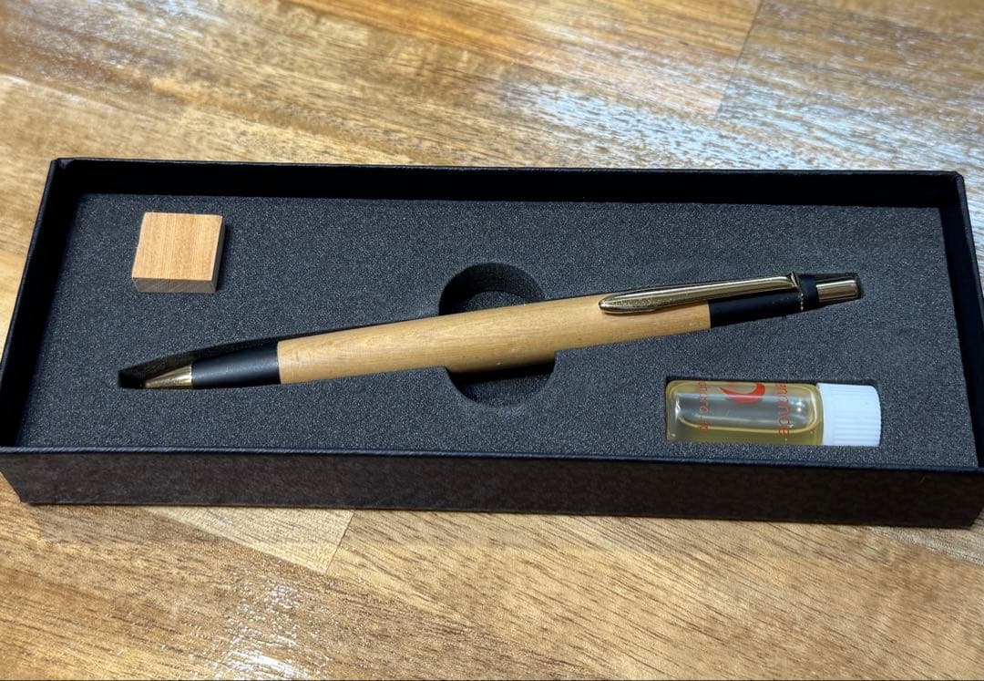 【野原工芸】木曽ひのき シャープペンシル 本体 付属品完備 希少