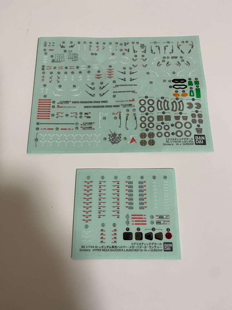 [素組み•バラ売り不可]RG Hi-νガンダム+拡張セット2種セット