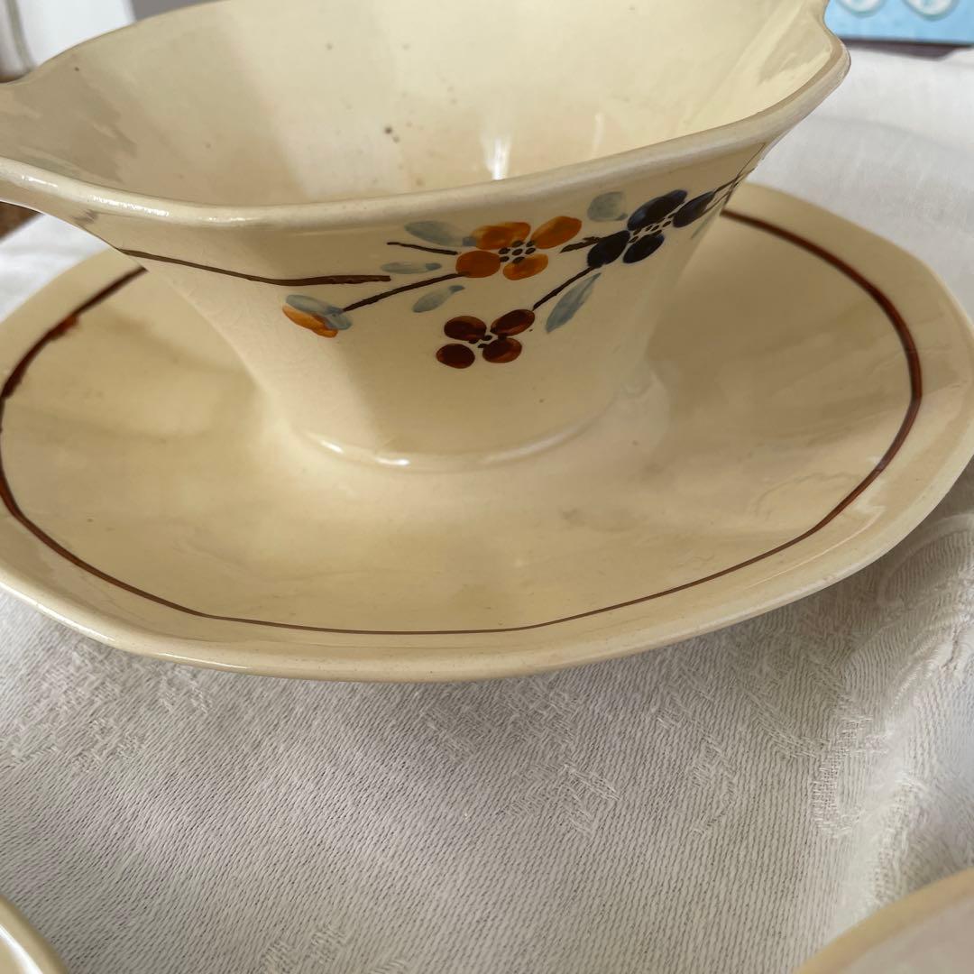 サルグミンヌ　花柄 ソーシェールandプレートセット