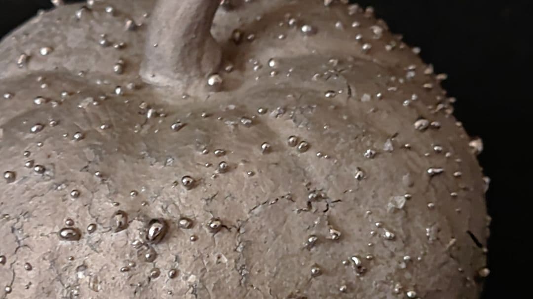 松井康成作陶器 かぼちゃ型 置物