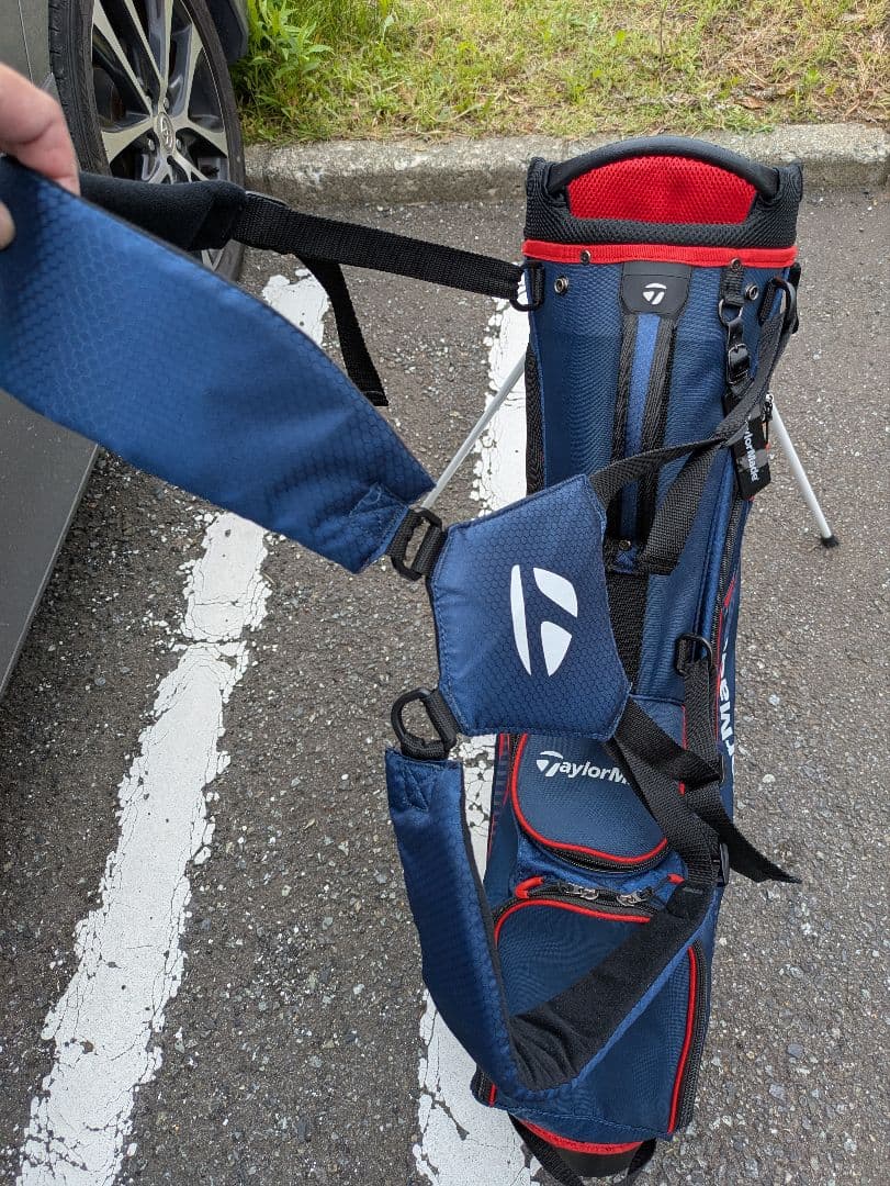 TaylorMade スタンドキャディバッグ ネイビー/レッド