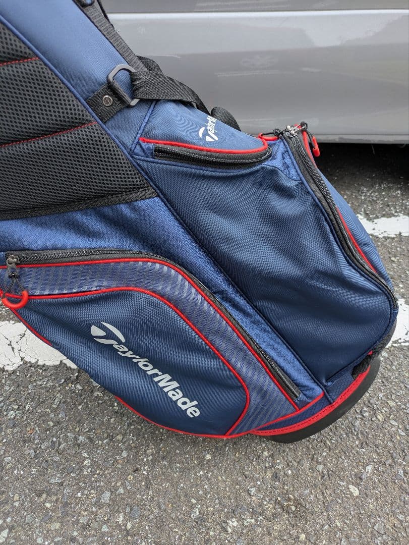 TaylorMade スタンドキャディバッグ ネイビー/レッド