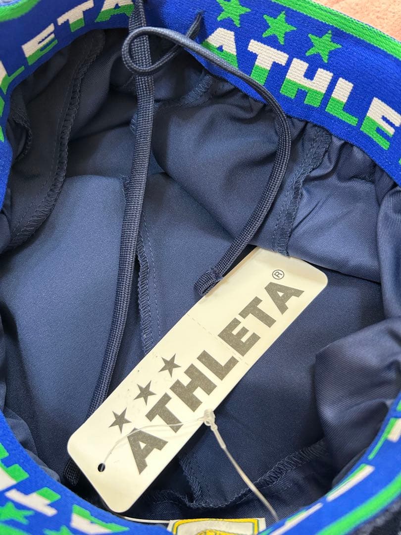 アスレタ　ウインドピステシャツ&ストレッチパンツ 上下セット　160 黄×紺