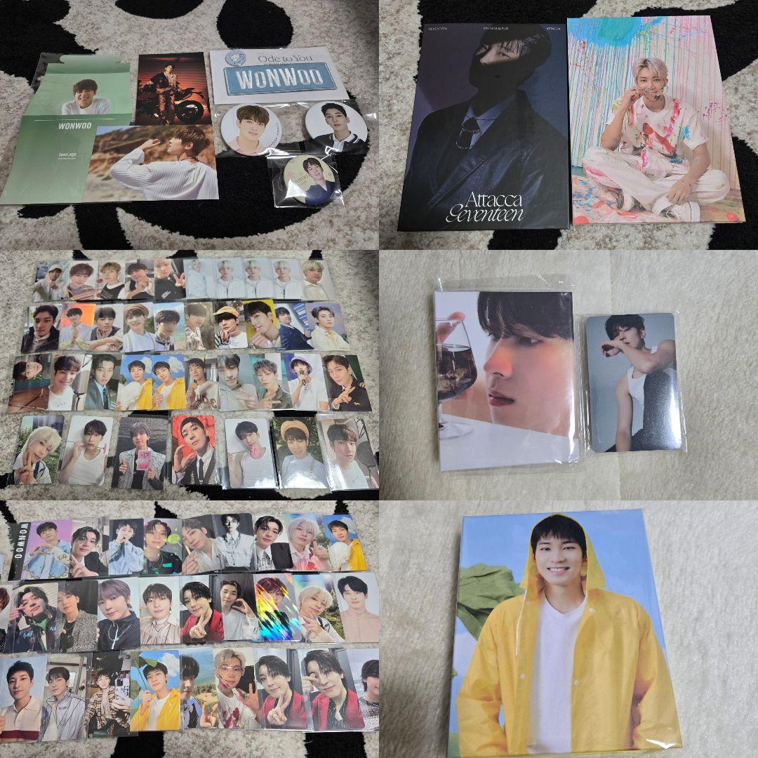 SEVENTEEN ウォヌ グッズ まとめ トレカ100枚以上 Carat盤付き