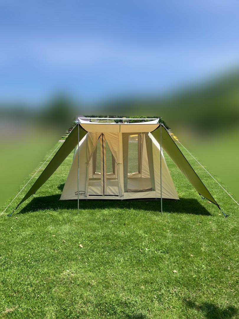 【かじ】① カーカムス スプリングバーテント ホワイトトラベラー US製