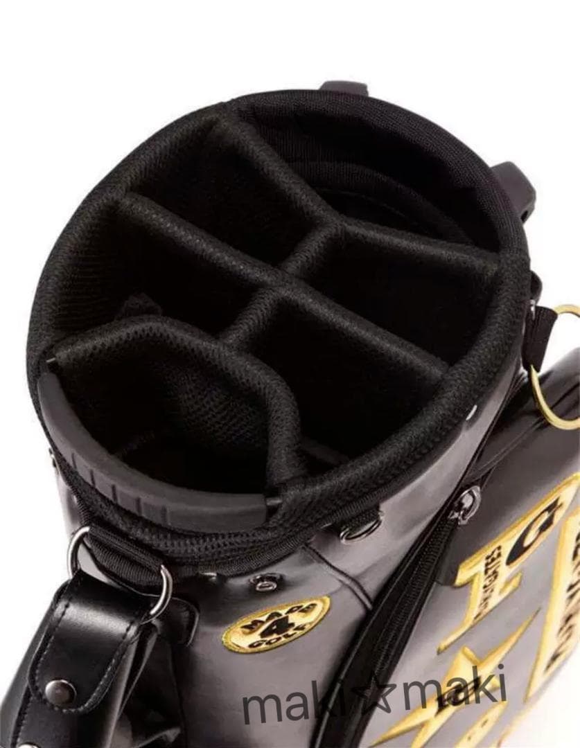 PEARLY GATES キャディバッグ ブラック/ゴールド