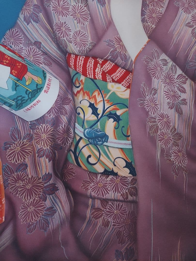 ★戦前ポスター『マニラ障子紙 美人 レトロ広告』当時物/サイズ約90.5×61㎝