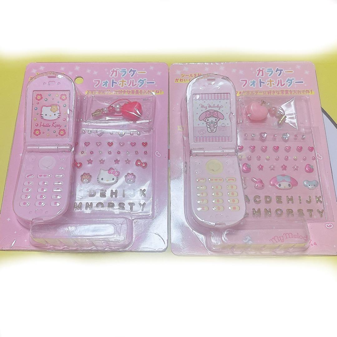 【新品未使用】　サンリオ　ガラケーフォトホルダー　キティ　マイメロ　Sanrio