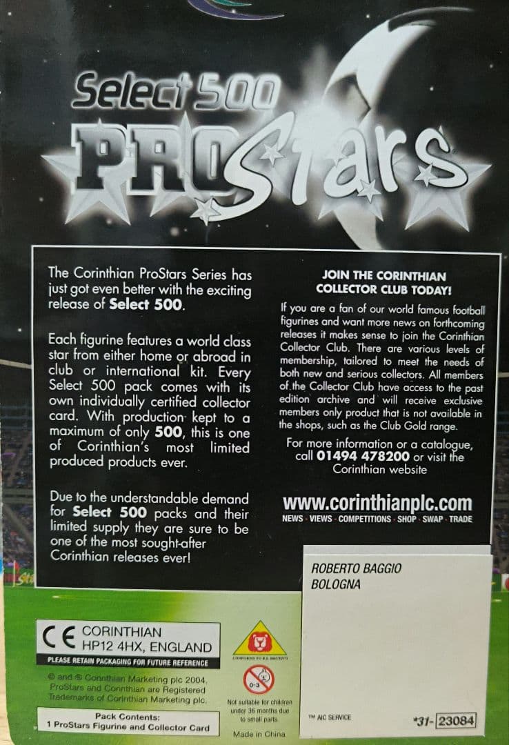 コリンシアン　セレクト500　 ロベルト　バッジョ　ボローニャ