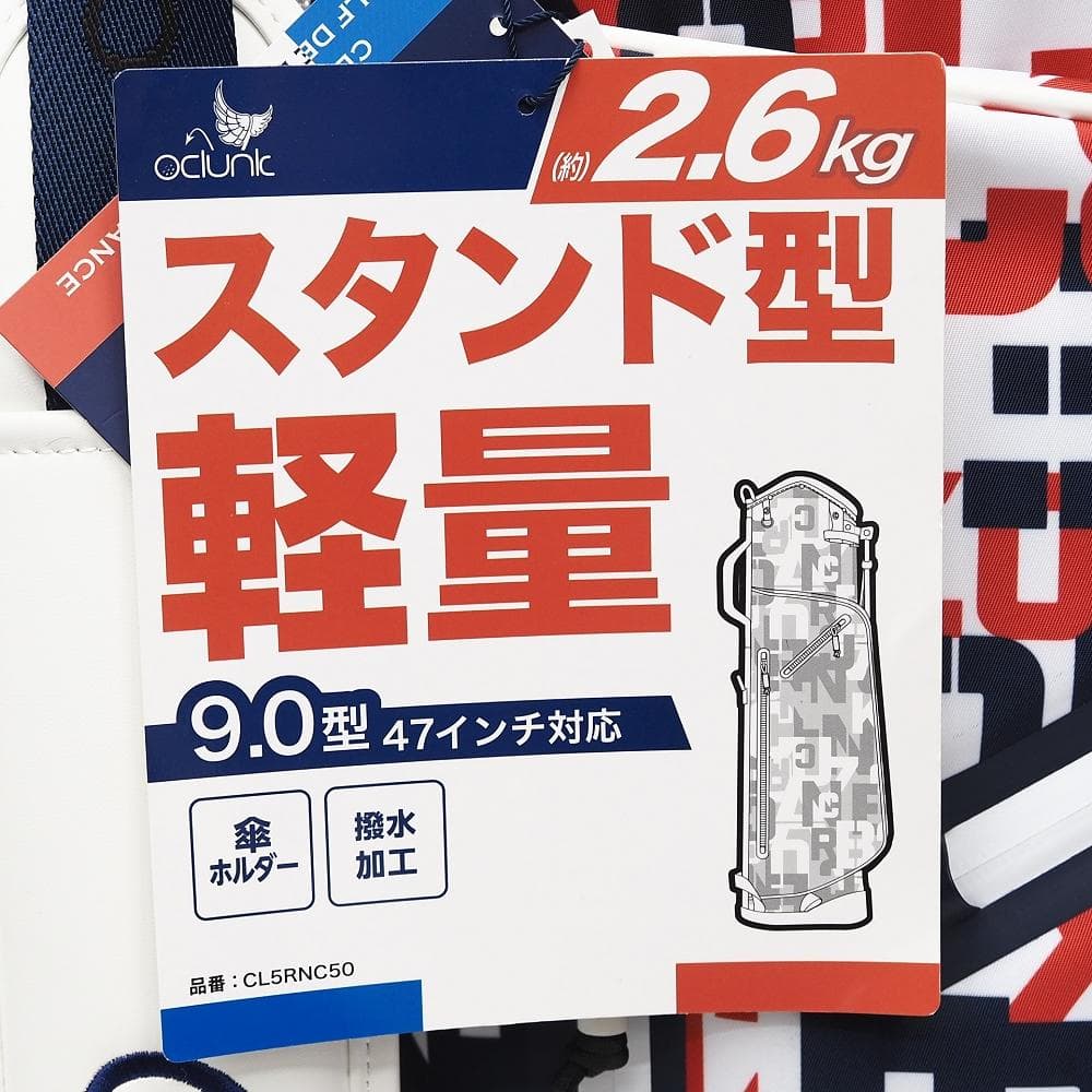 L06292 未使用品 CLUNK スタンドタイプ キャディバッグ 9.0型