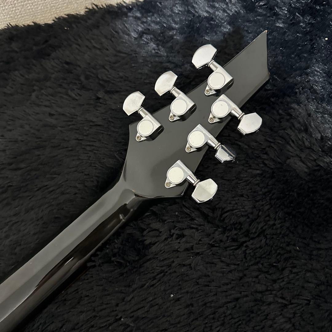 エレキギター ブラック 未完成 フォレストシェイプ スルーネック? 弦楽器