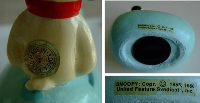 PEANUTS・スヌーピー・にわとりバンク・貯金箱・PM製・ヴィンテージ・レア