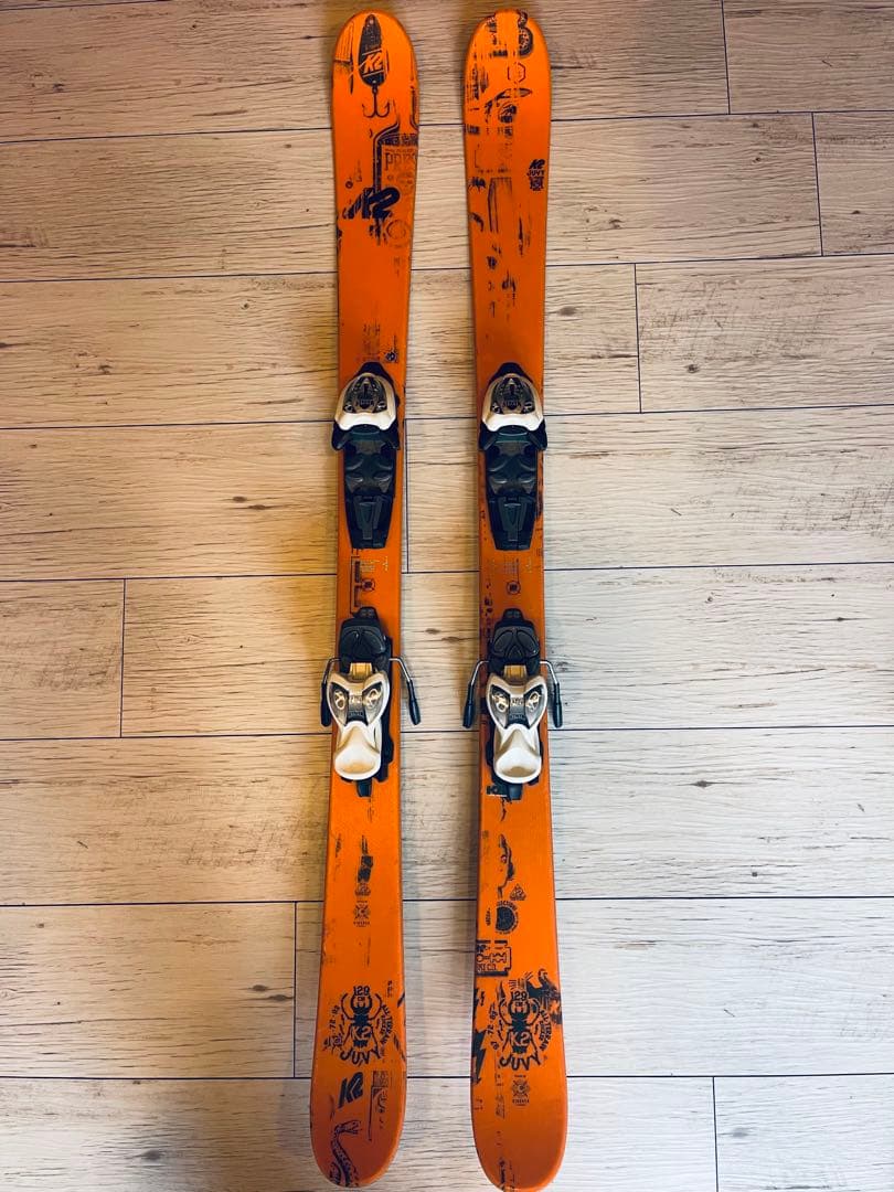 K2 JUVY129cmジュニアスキー板 ツインチップ