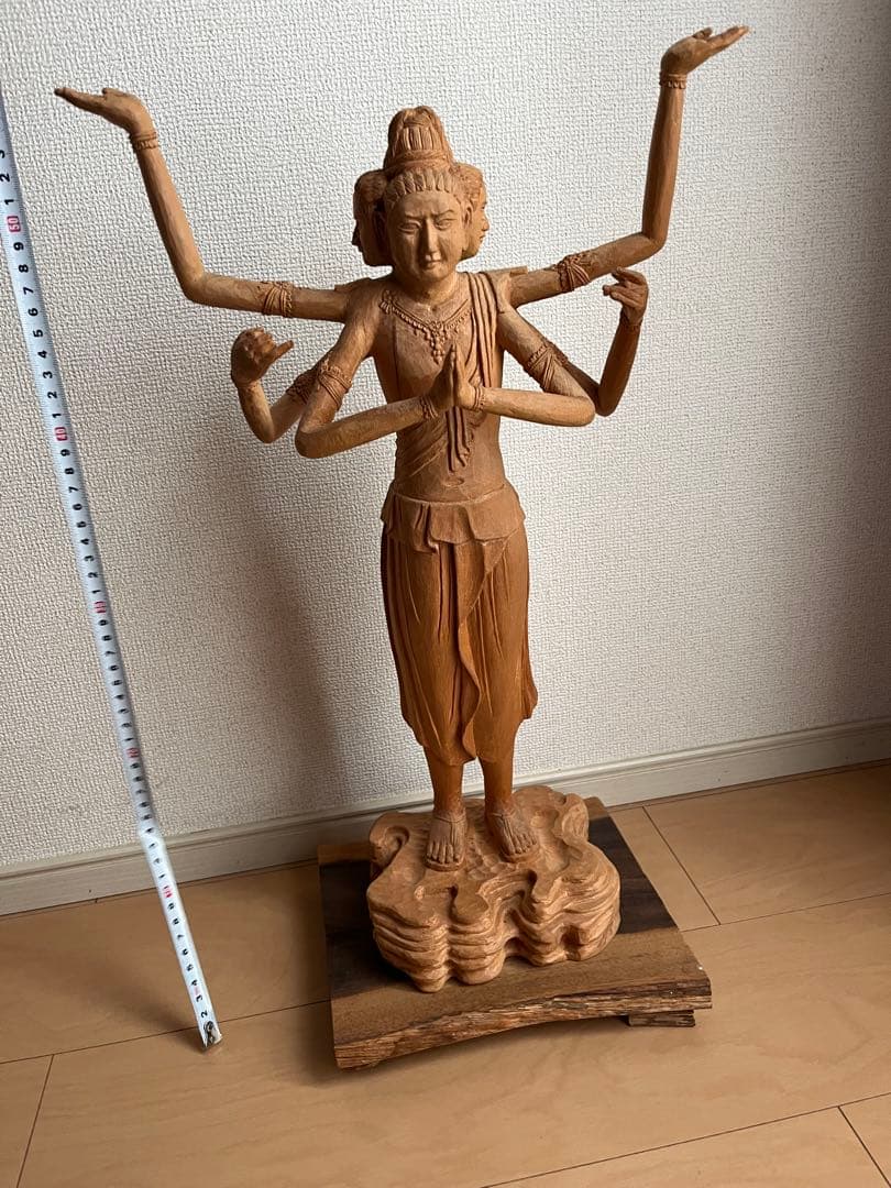 B*S様 木製 多腕の神像 約56cm