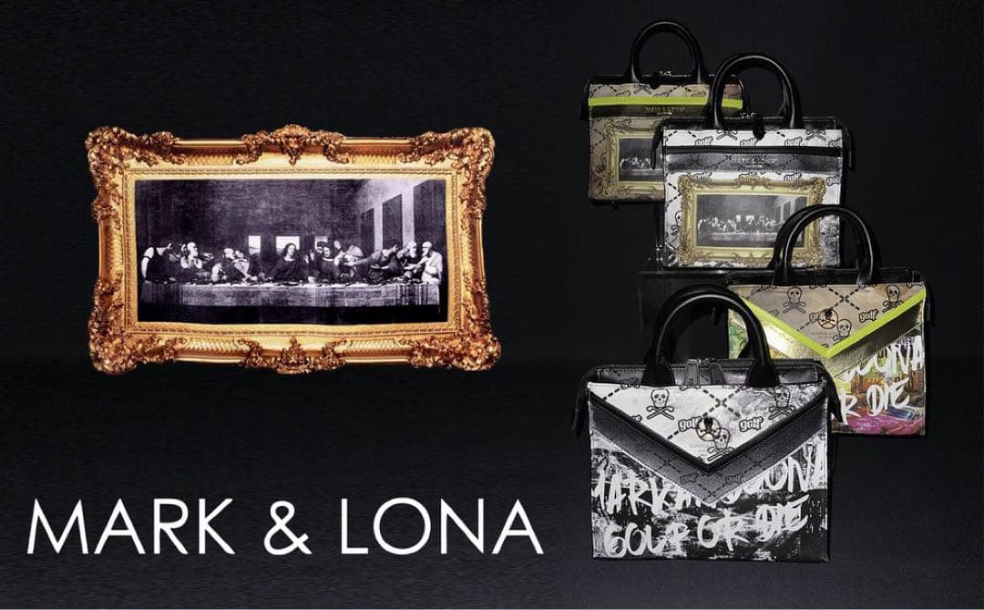 新品未使用品 MARK&LONA ゴルフ カートバッグ グラフィック プリント