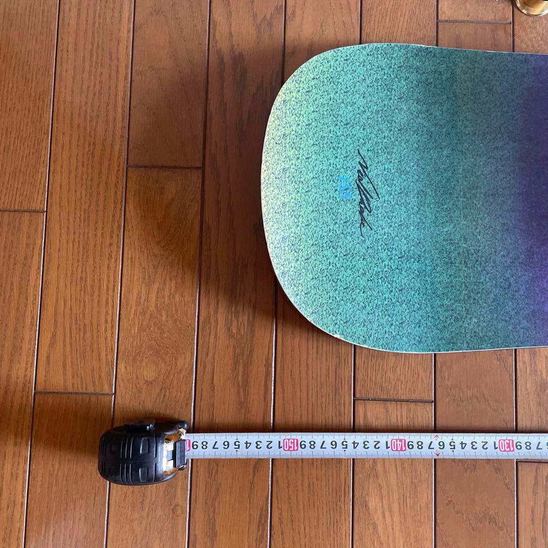 SIMS スノーボード 紫と緑のグラデーション　ビンディングセット